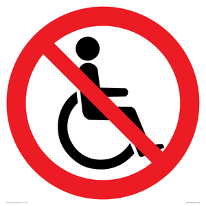 P914 Prohibition: No disabled access